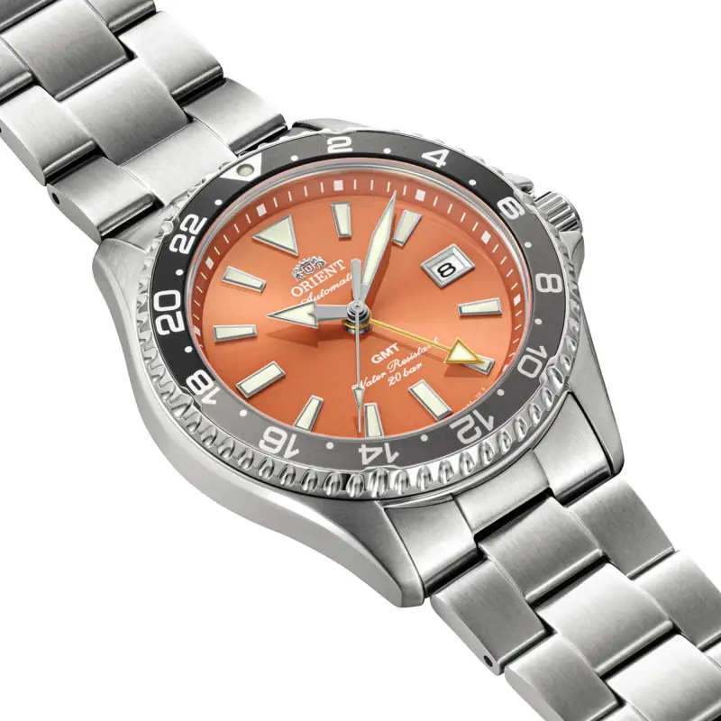 Montre Orient : Mako GMT Orange RA-BC0004Y