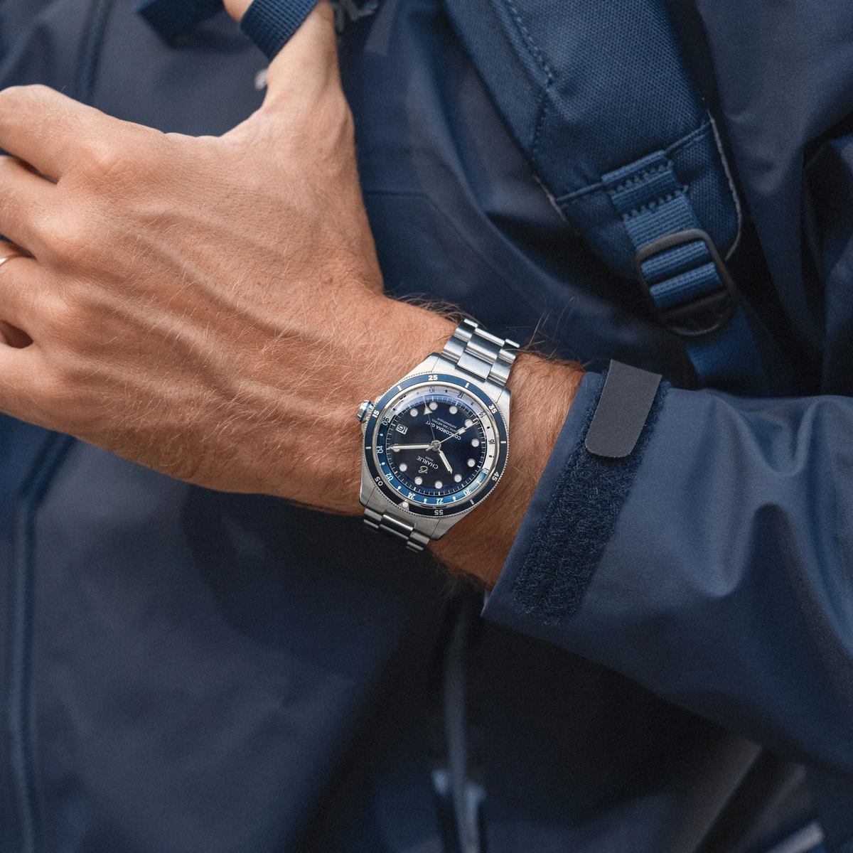 Montre Charlie Paris : Concordia GMT Automatique Bleu Antarctique