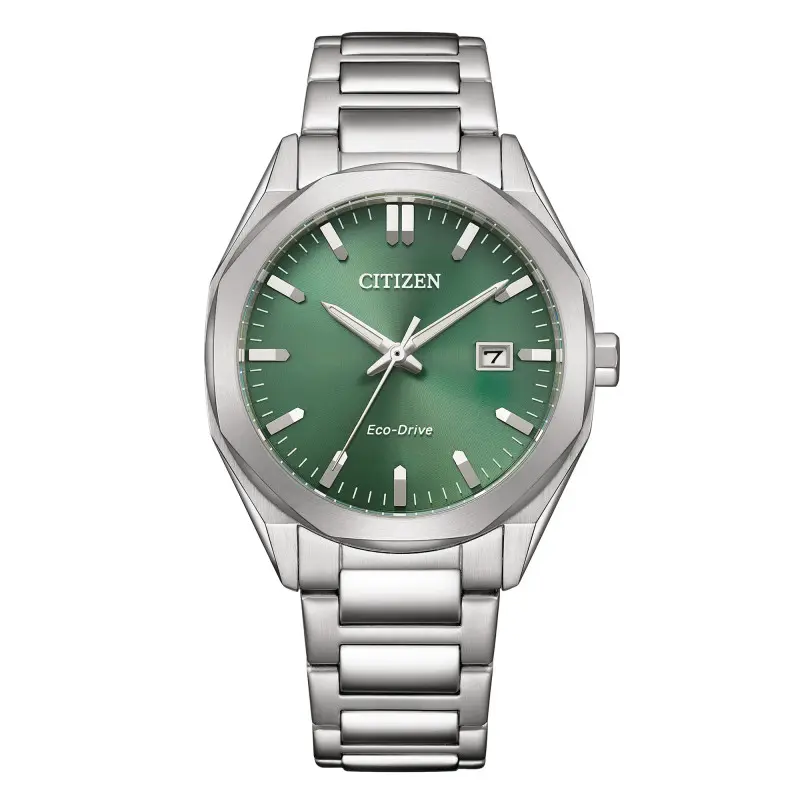 MONTRE CITIZEN : ECO-DRIVE 3 AIGUILLES VERT BM7620-83Y