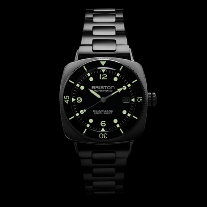 MONTRE BRISTON : CLUBMASTER LEGEND DIVER ACIER & NOIR 241740.PS.LD.1