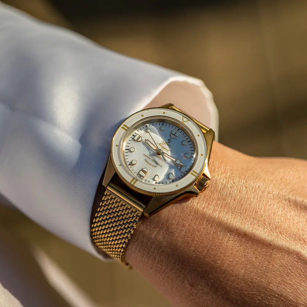 Montre Yema : Navygraf Marine Nationale Quartz Édition Femme 400e Anniversaire YMHF1592MN-BM