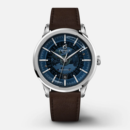 MONTRE CHARLIE PARIS : ALLIANCE AUTOMATIQUE SAPHIR BLEU