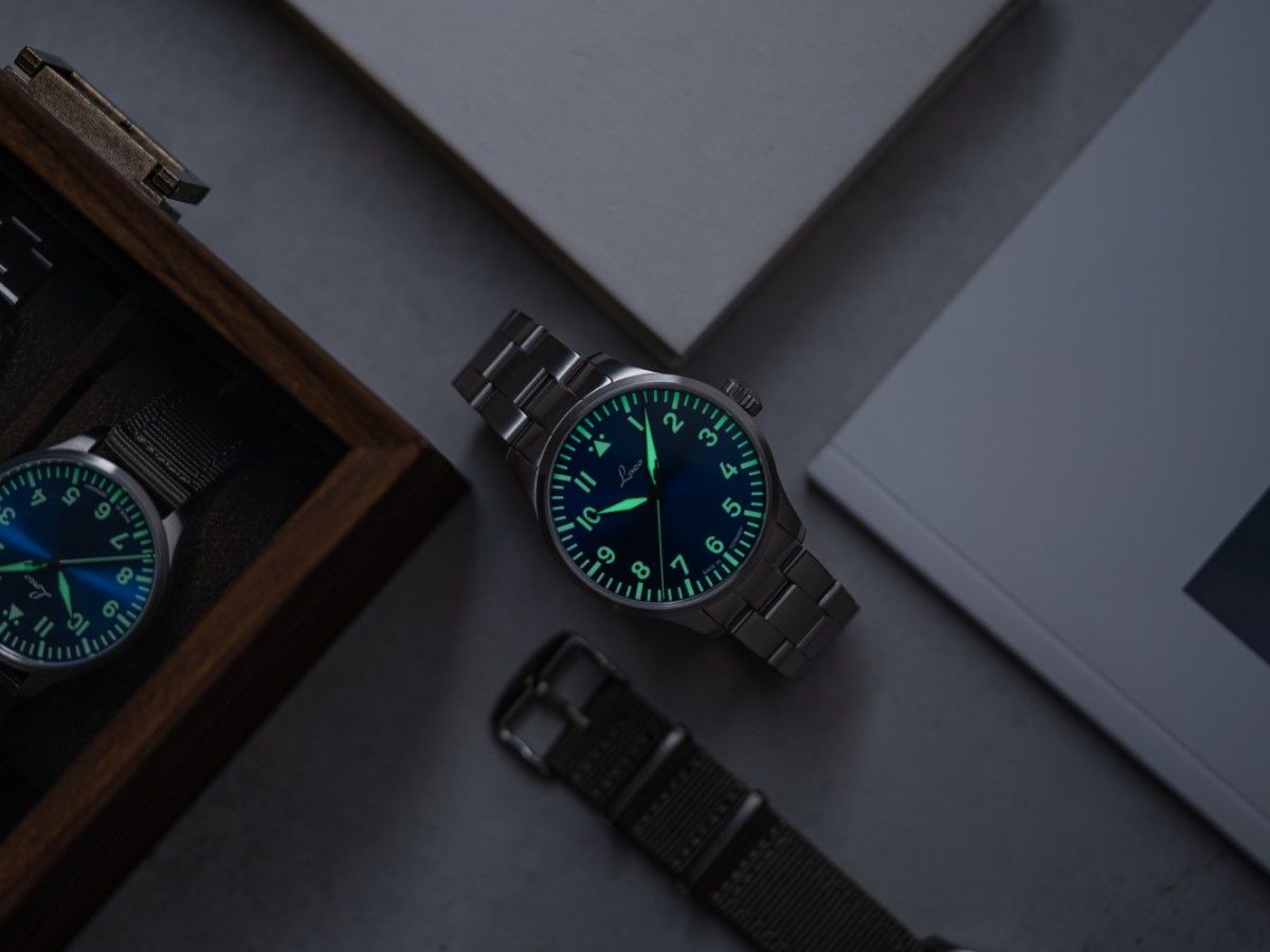 RELOJ LACO: RELOJES DE PILOTO BÁSICOS AUTOMÁTICOS AUGSBURG AZUL