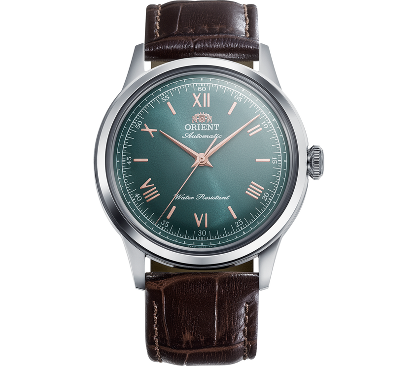 MONTRE ORIENT : BAMBINO 38MM VERT NO DATE RA-BB0001E