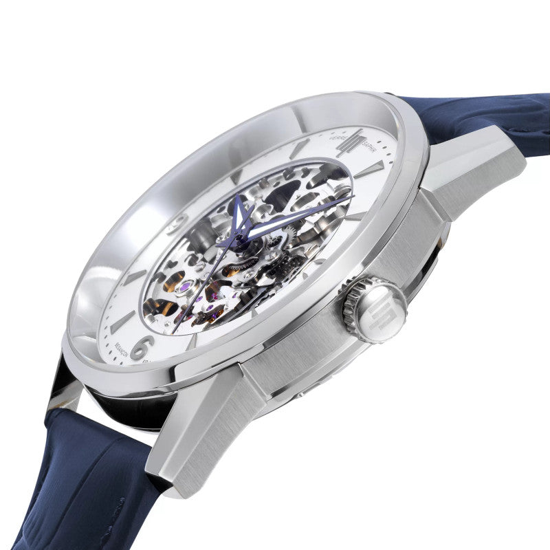 MONTRE LIP : HIMALAYA AUTOMATIQUE SQUELETTE BLEU 40MM 671554