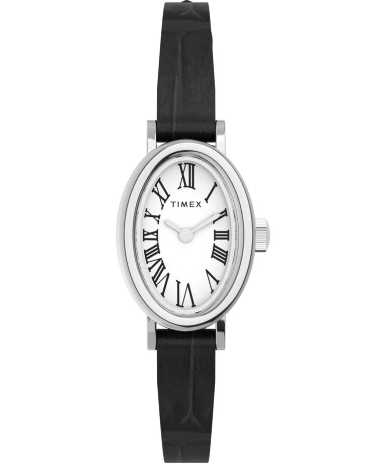 Timex : Cavatina argenté blanc 19 mm, vue de face