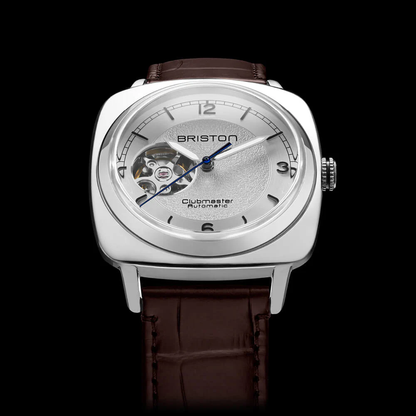 RELOJ BRISTON: CLUBMASTER LEGEND CLASSIC ESQUELETADO ACERO Y BLANCO 25739.PS.L.2.LABR