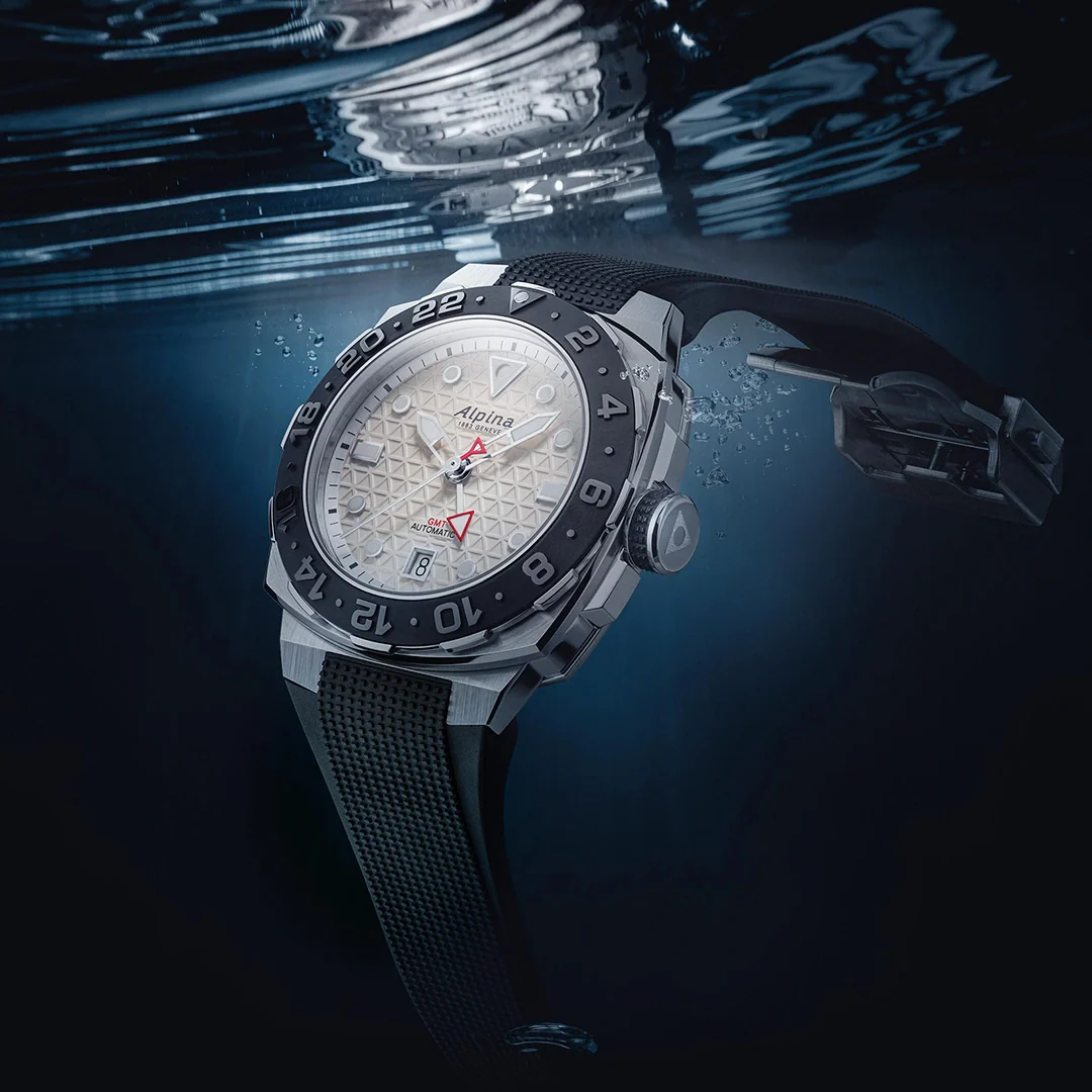 MONTRE ALPINA : SEASTRONG DIVER EXTREME AUTOMATIQUE GMT BLANC AL-560LG3VE6