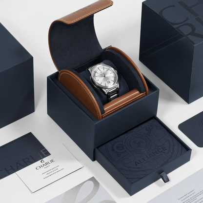 MONTRE CHARLIE PARIS : ALLIANCE AUTOMATIQUE BLANC
