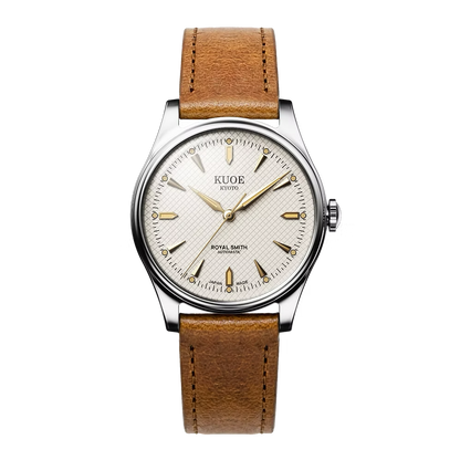 Reloj Kuoe Kyoto: Royal Smith 90-006 Caja Plateada Esfera Marfil