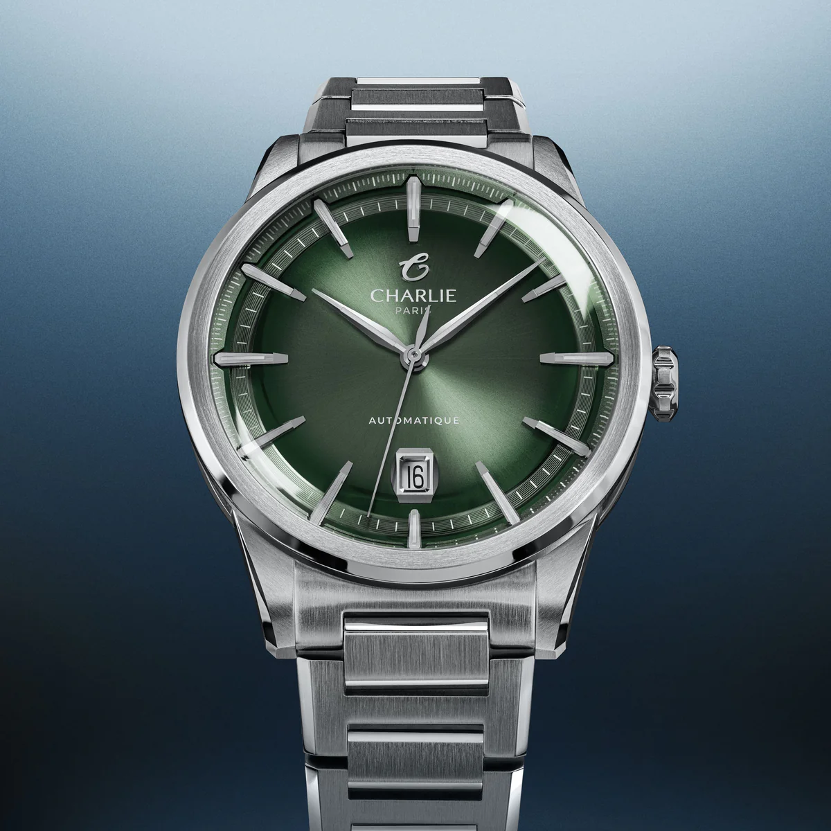 MONTRE CHARLIE PARIS : ALLIANCE AUTOMATIQUE VERT
