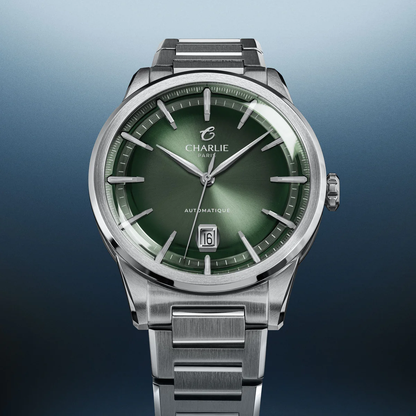 MONTRE CHARLIE PARIS : ALLIANCE AUTOMATIQUE VERT