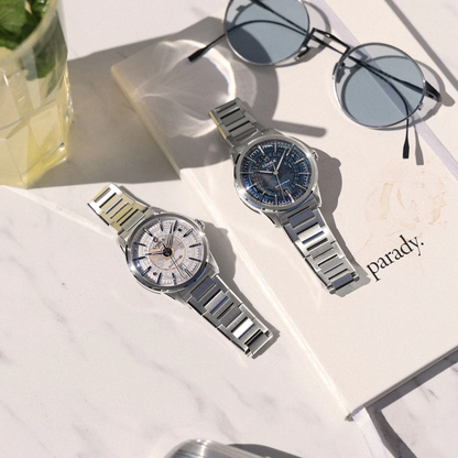 MONTRE CHARLIE PARIS : ALLIANCE AUTOMATIQUE SAPHIR BLANC