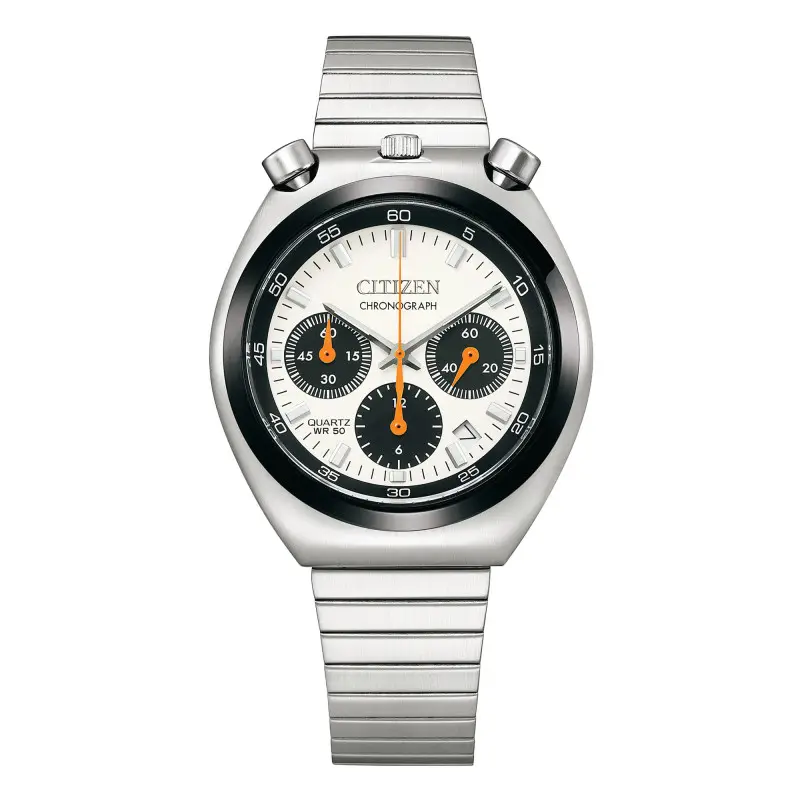 MONTRE CITIZEN : TSUNO CHRONOGRAPH BULLHEAD BLANC AN3660-81A