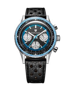 Montre Nivada Grenchen : Chronoking Summer Edition Mecaquartz Bleu