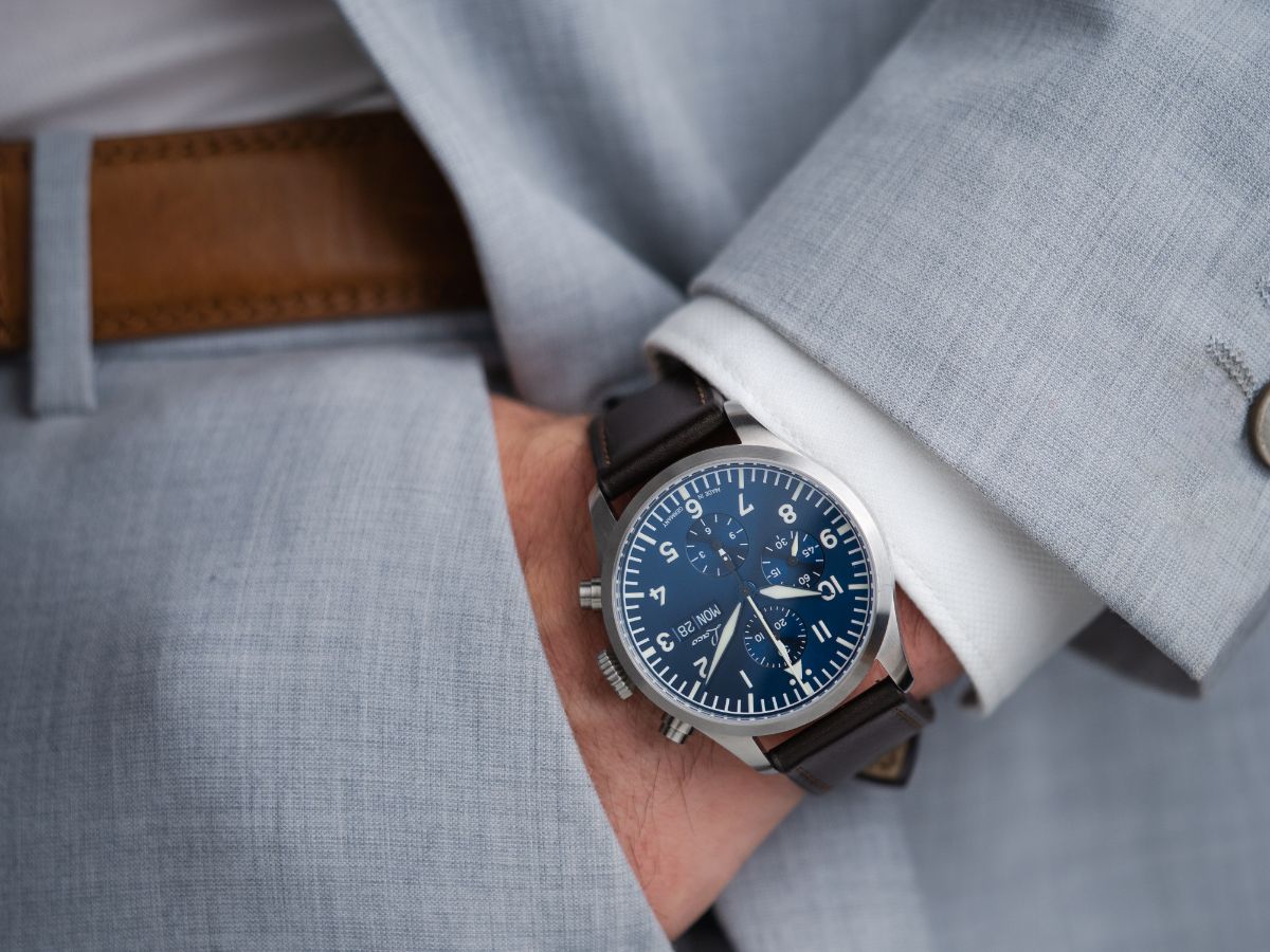 MONTRE LACO : CHRONOGRAPHE AUTOMATIQUE KIEL.2 BLEU