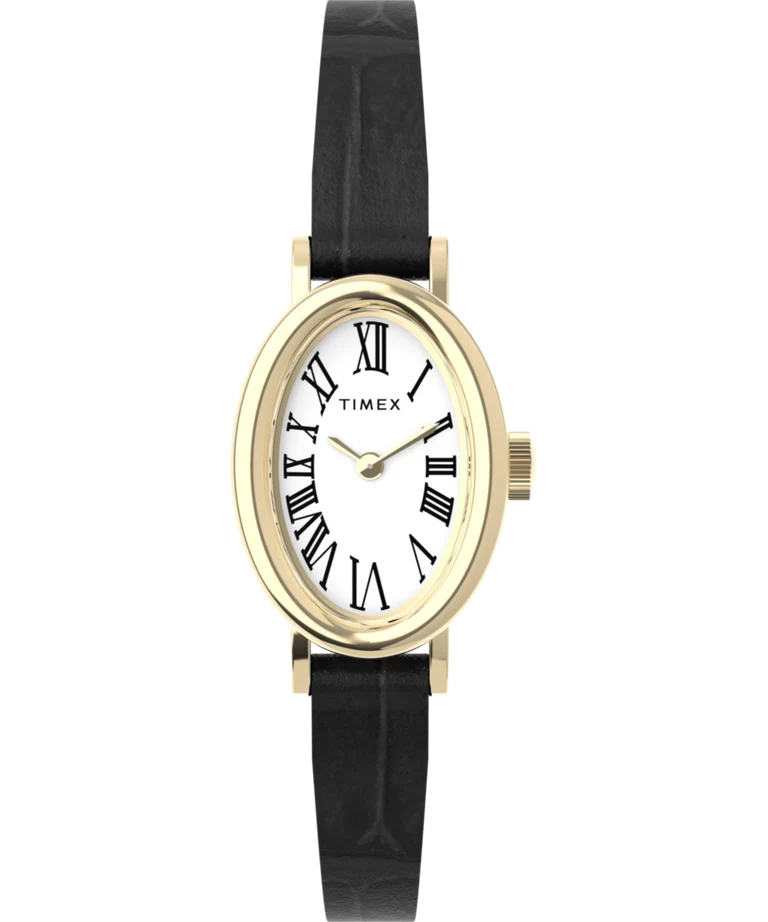 Timex : Cavatina doré blanc 19 mm, vue de face
