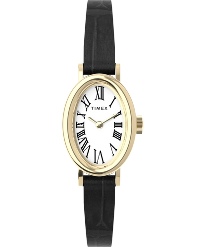 Timex : Cavatina doré blanc 19 mm, vue de face