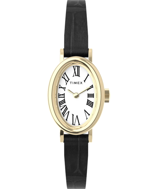 Timex : Cavatina doré blanc 19 mm, vue de face