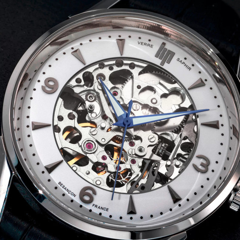 MONTRE LIP : HIMALAYA AUTOMATIQUE SQUELETTE BLEU 40MM 671554
