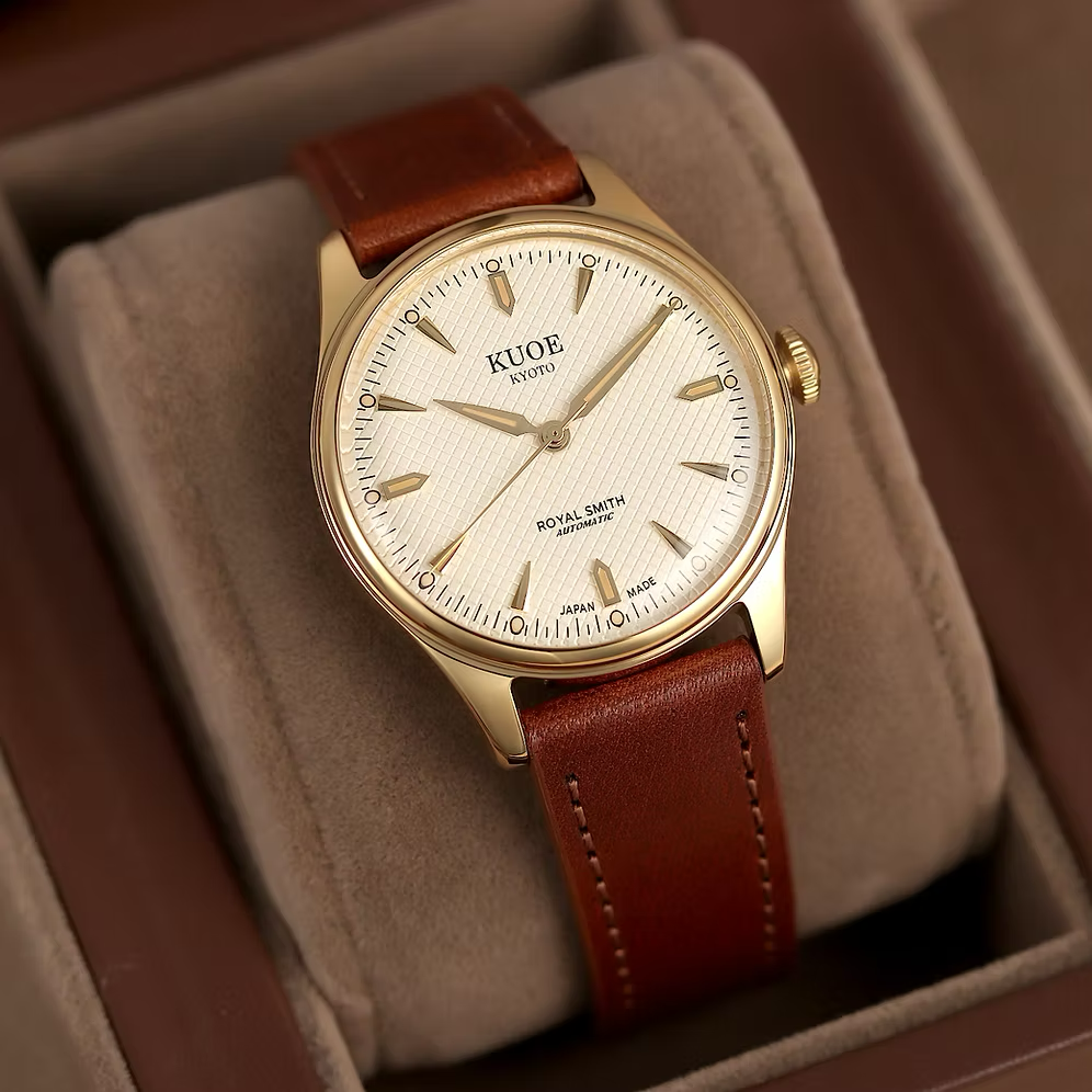 Kuoe Kyoto Watch: Royal Smith 90-006 Gold Case Ivory Dial