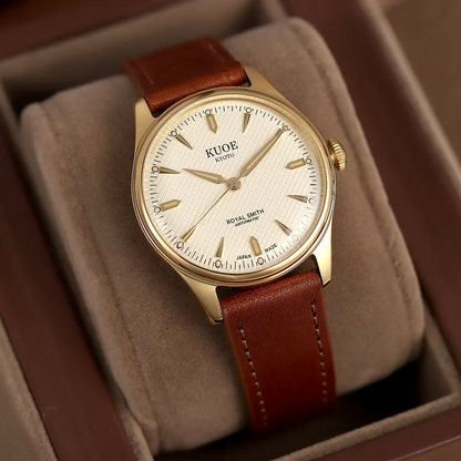 Kuoe Kyoto Watch: Royal Smith 90-006 Gold Case Ivory Dial