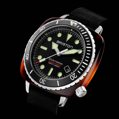 MONTRE BRISTON : CLUBMASTER DIVER PRO NOIR 21644.SA.T.1.NB