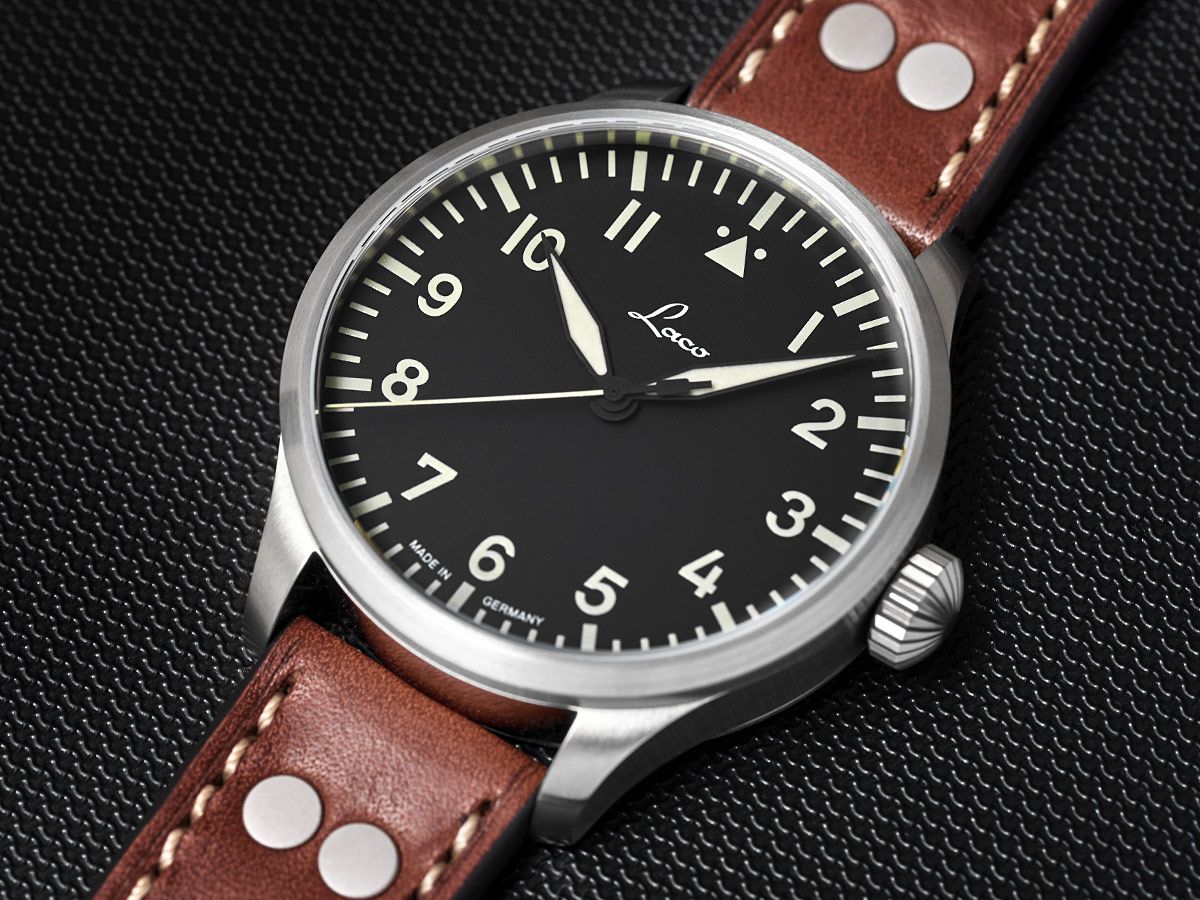 RELOJ LACO: PILOT WATCHES BASIC AUTOMÁTICO AUGSBURG NEGRO
