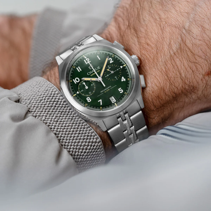 CHARLIE PARIS : GR - CHRONOGRAPHE - VERT