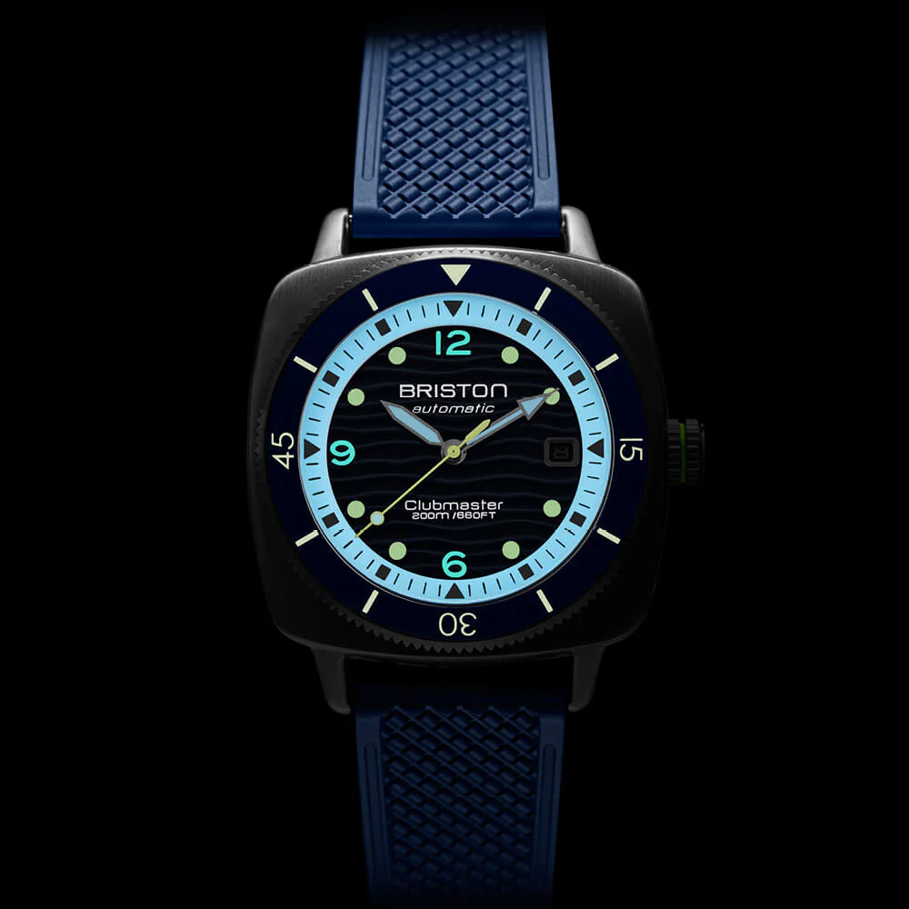 MONTRE BRISTON : CLUBMASTER LEGEND DIVER OCEAN BLEU 261740.S.LD.15.FNB