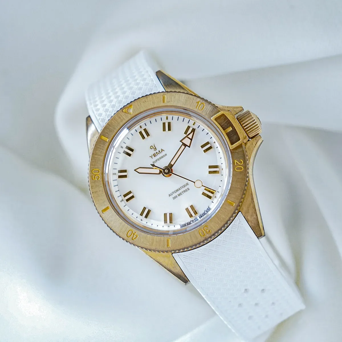 Montre Yema : Superman Bronze Blanc CMM.10