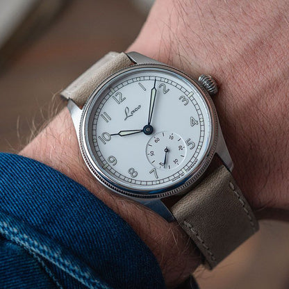 MONTRE LACO : NAVY WATCHES CUXHAVEN 39 BLANC 862168