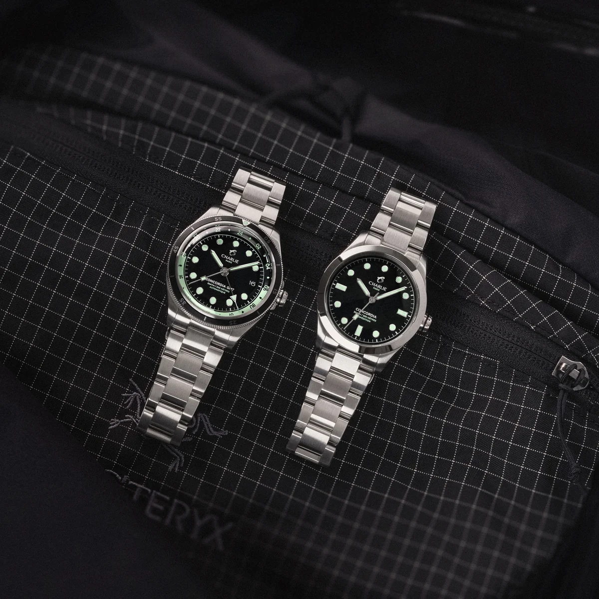Montre Charlie Paris : Concordia GMT Automatique Noir