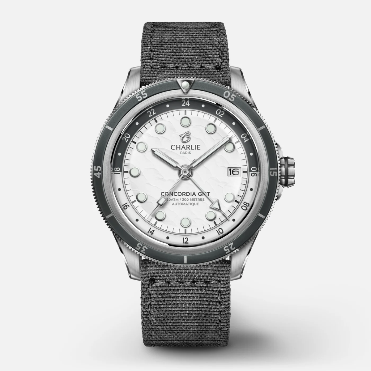 Montre Charlie Paris : Concordia GMT Automatique Toundra