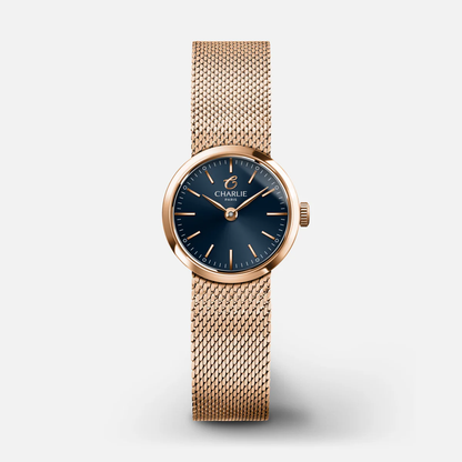 MONTRE CHARLIE PARIS : SULLY MINI OR ROSE & BLEU