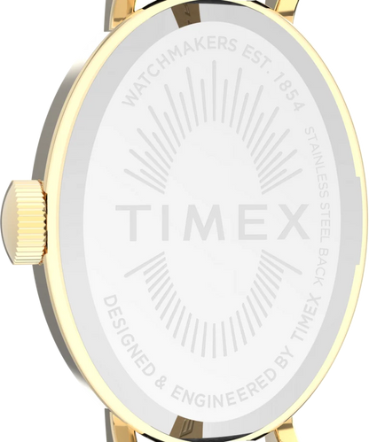 Timex : Cavatina doré blanc 19 mm, vue de présentation