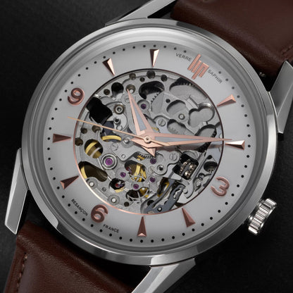 MONTRE LIP : HIMALAYA AUTOMATIQUE SQUELETTE OR ROSE 40 MM 671557