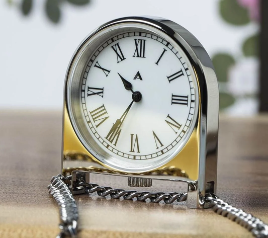 Montre AndoAndoAndo : Pendant Clock Argentée Quartz
