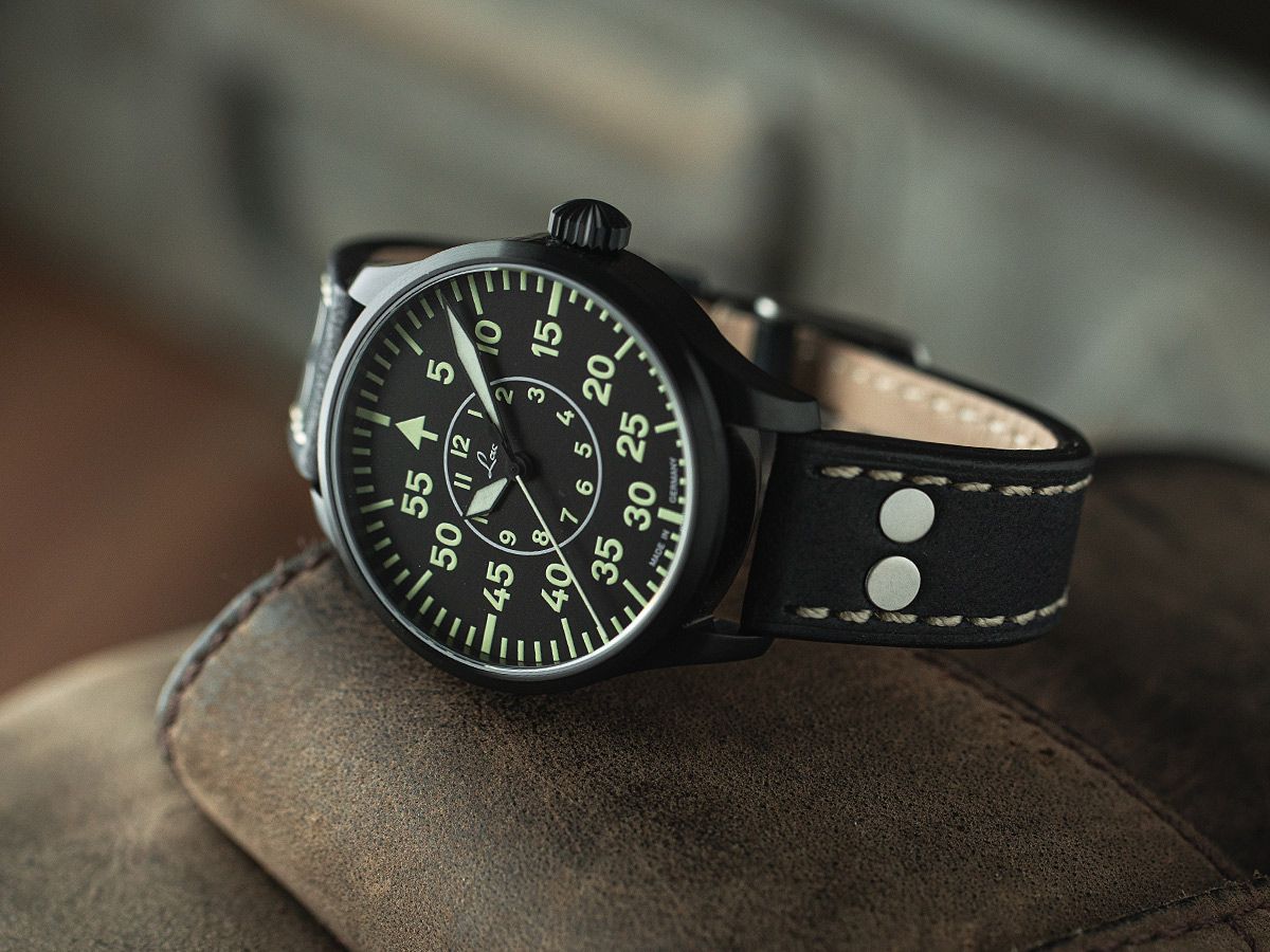 RELOJ LACO: PILOT WATCHES BASIC AUTOMATIC BIELEFELD NEGRO
