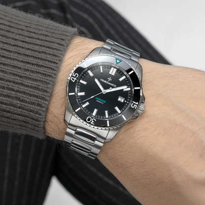 VENEZIANICO : NEREIDE CERAMICA ACIER 42 MM