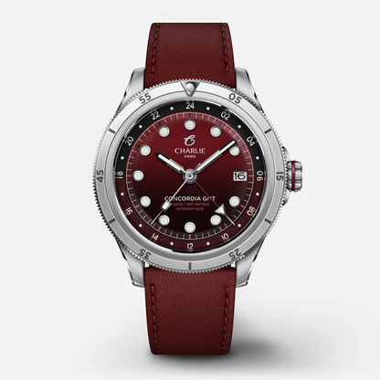 Montre Charlie Paris : Concordia GMT Automatique Bordeaux