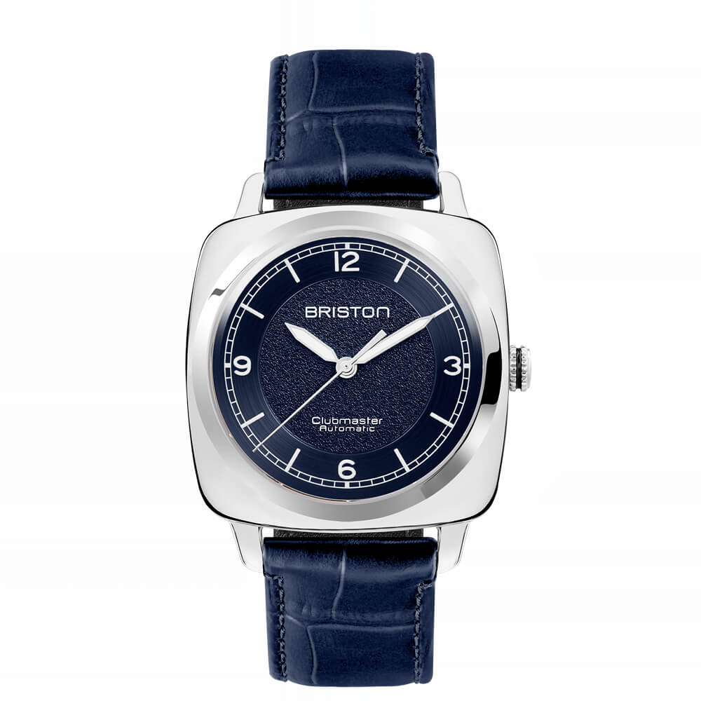 MONTRE BRISTON : CLUBMASTER LEGEND CLASSIC ACIER & BLEU 25639.PS.L.15.LANV