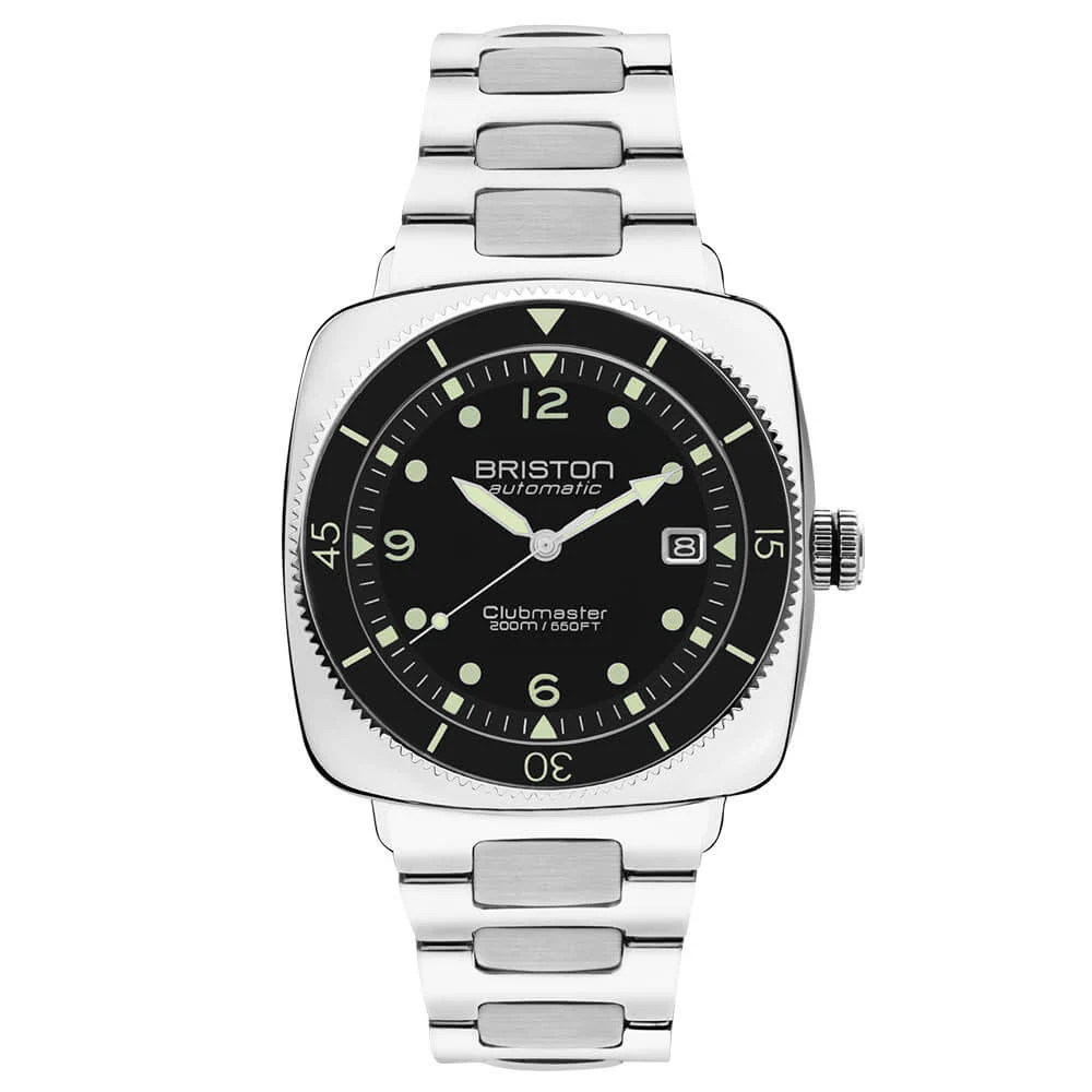 MONTRE BRISTON : CLUBMASTER LEGEND DIVER ACIER & NOIR 241740.PS.LD.1