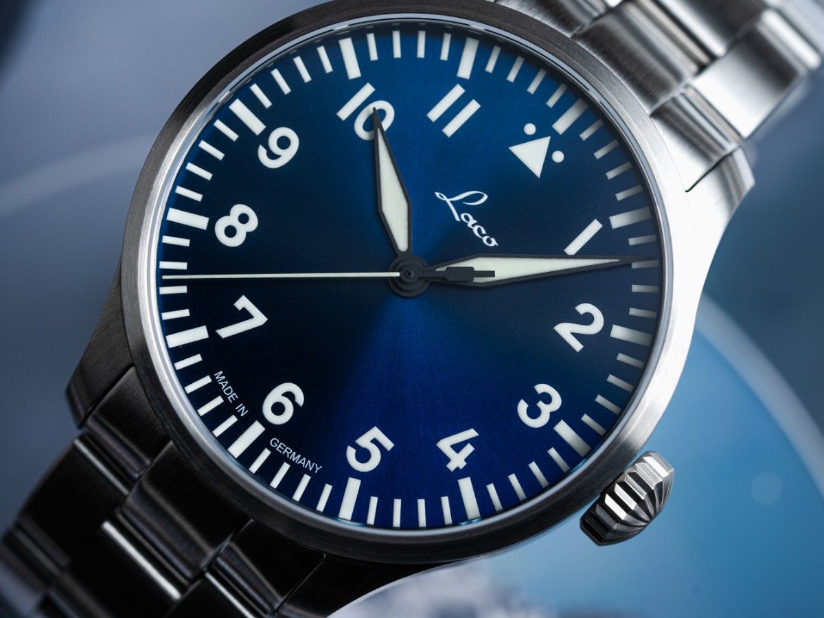 RELOJ LACO: RELOJES DE PILOTO BÁSICOS AUTOMÁTICOS AUGSBURG AZUL
