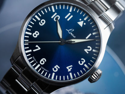 RELOJ LACO: RELOJES DE PILOTO BÁSICOS AUTOMÁTICOS AUGSBURG AZUL