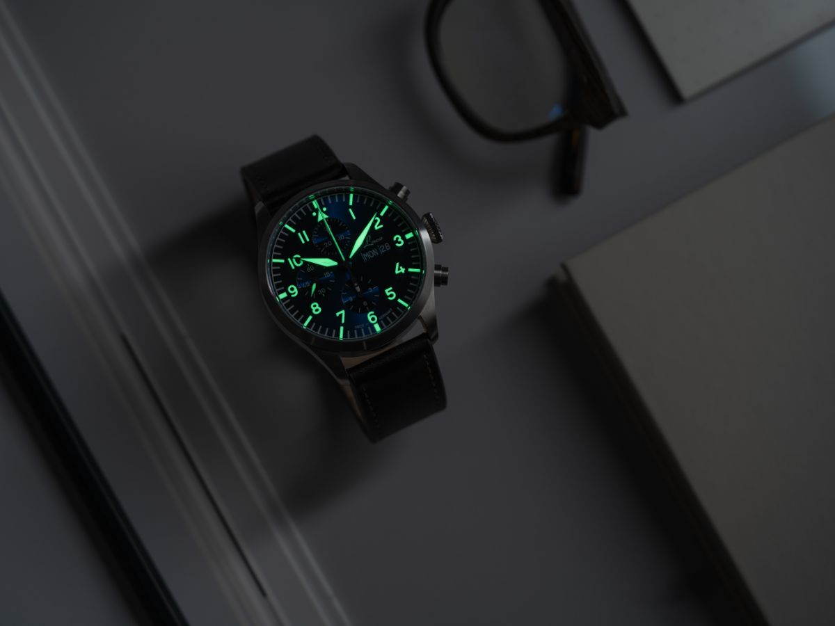 MONTRE LACO : CHRONOGRAPHE AUTOMATIQUE KIEL.2 BLEU