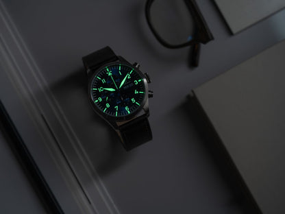 MONTRE LACO : CHRONOGRAPHE AUTOMATIQUE KIEL.2 BLEU