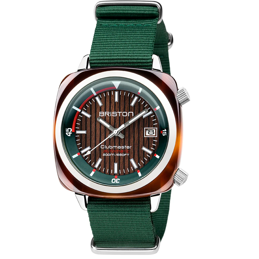 MONTRE BRISTON : CLUBMASTER DIVER YACHTING VERT ANGLAIS 18642.SA.TD.10W.NBG