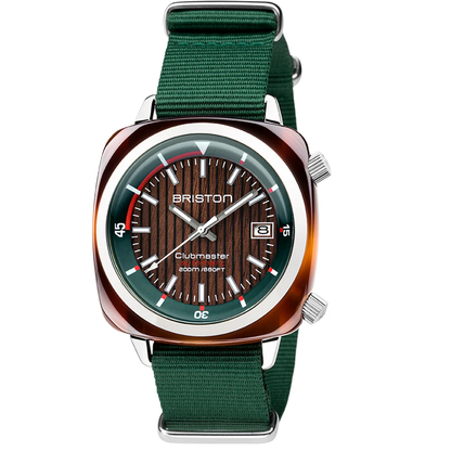 MONTRE BRISTON : CLUBMASTER DIVER YACHTING VERT ANGLAIS 18642.SA.TD.10W.NBG