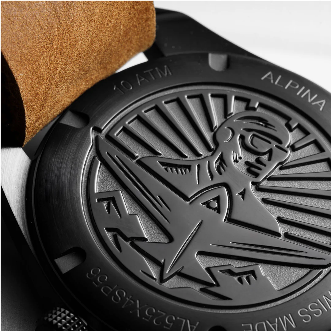 MONTRE ALPINA : STARTIMER PILOT AUTOMATIQUE PVD NOIR AL-525BW4SB36